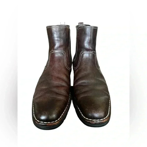 Cole Haan Brown Leather Chelsea Ankle Boot Mens Size 10M Pull On Casual Nikeair - Picture 6 of 11